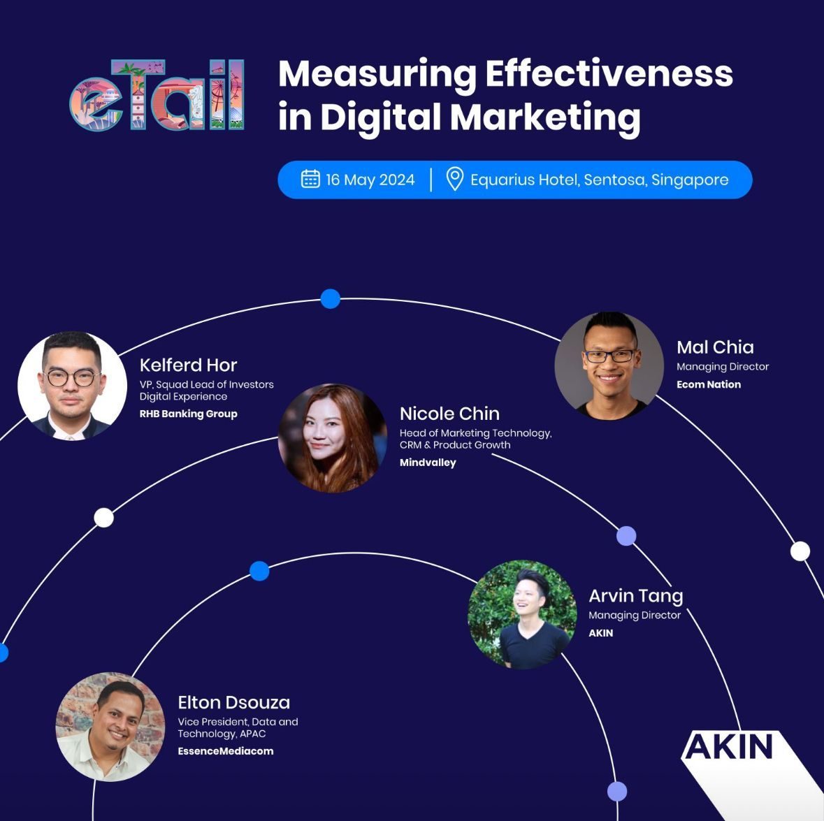 Nicole Chin on the eTail Asia panel, Measuring Effectiveness in Digital Marketing, in Singapore